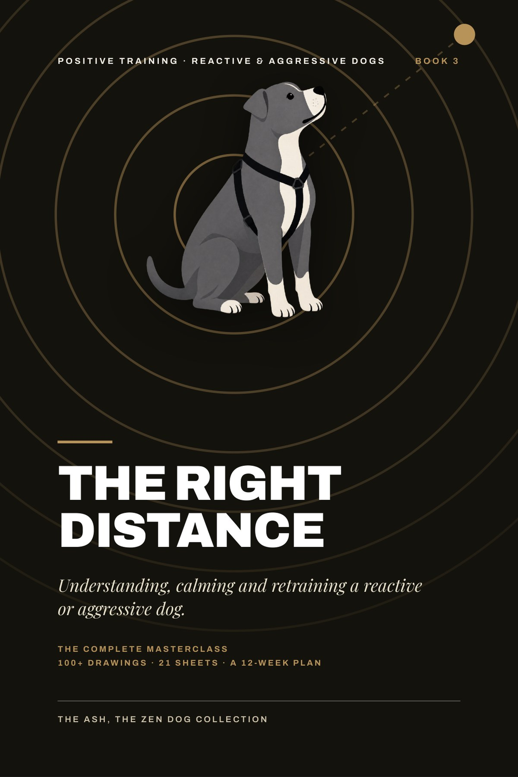 Cover of The Right Distance, a guide to understanding, calming and retraining a reactive or aggressive dog
