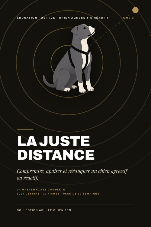 Couverture du livre La Juste Distance : comprendre, apaiser et rééduquer un chien agressif ou réactif