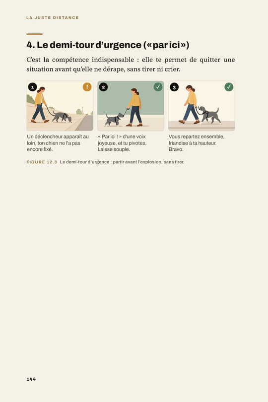 La Juste Distance : le demi-tour d'urgence, pas à pas